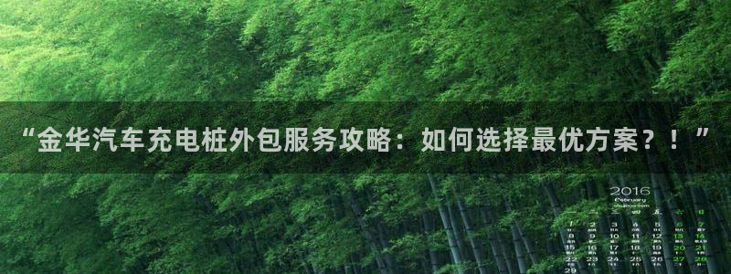 国内威廉希尔平台是真的吗：“金华汽车充电桩外包服务攻略：如何选择最优方案？！”