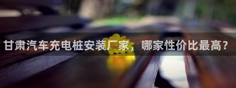 威廉希尔浏览器5.5.2：甘肃汽车充电桩安装厂家，哪家性价比最高？