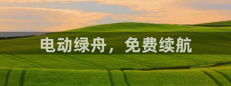 威廉国际app是什么：电动绿舟，免费续航