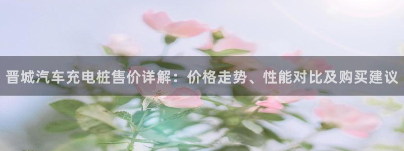 威廉希尔开盘1.50：晋城汽车充电桩售价详解：价格走势、性能对比及购买建议